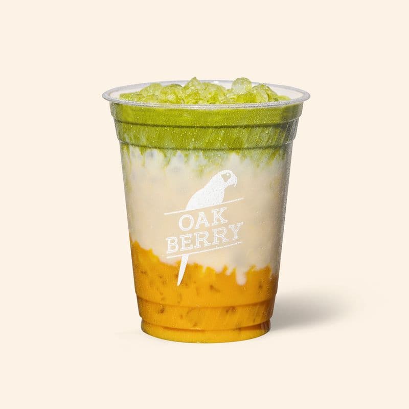 Iced Mango Matcha Latte