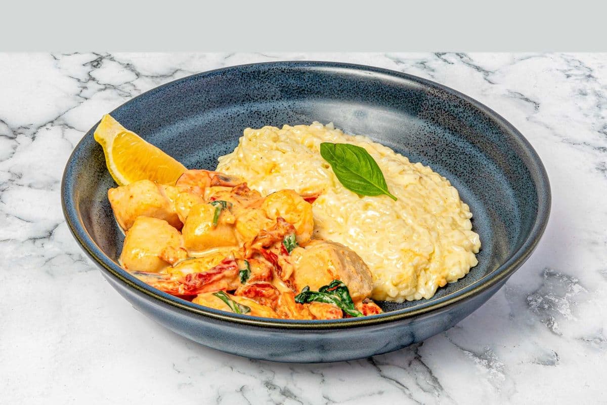 Creamy Shrimp and Scallop Risotto