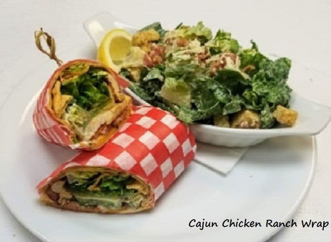 Cajun Chicken and Ranch Wrap