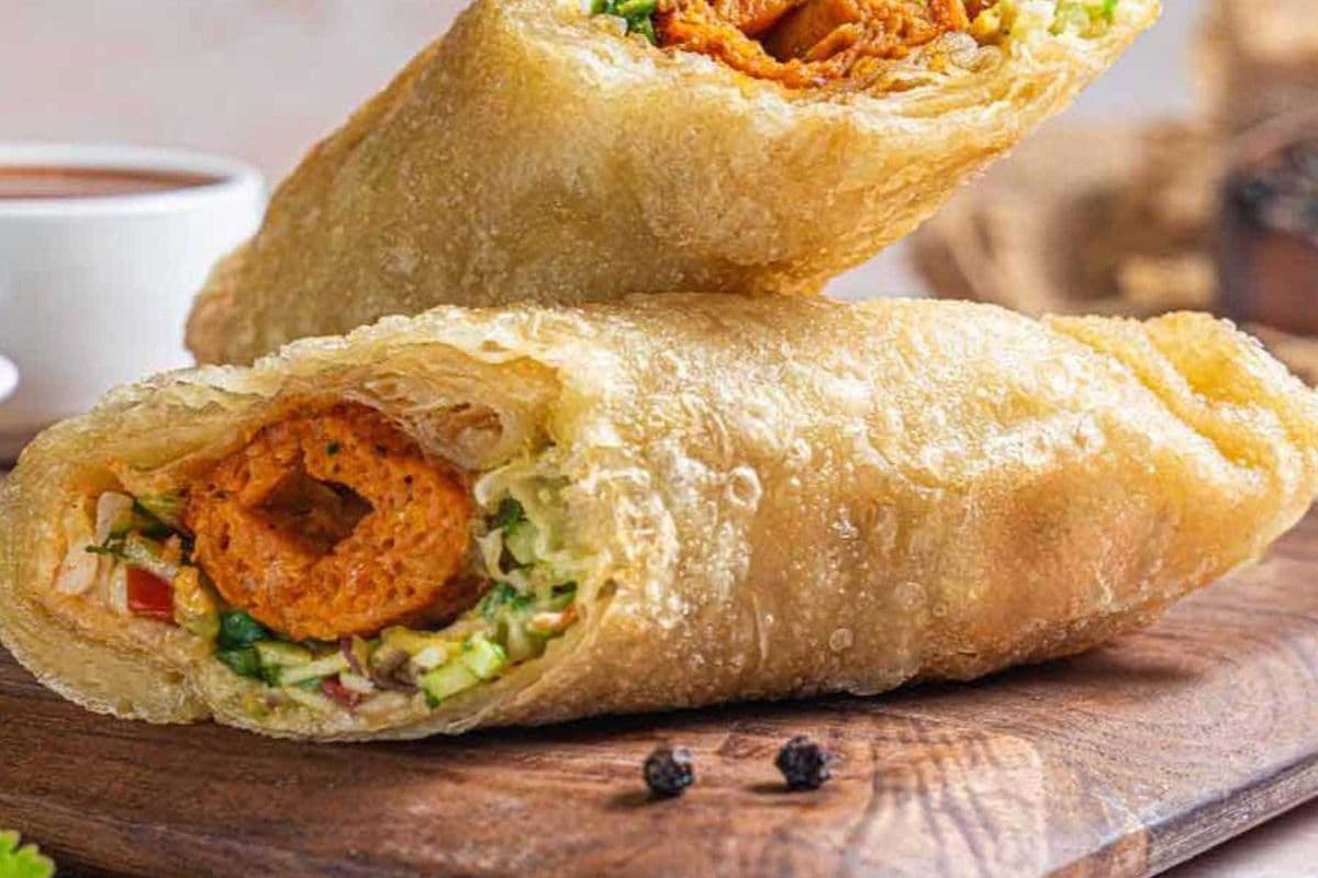 Rouleau de kebab au poulet / Chicken Kebab Roll
