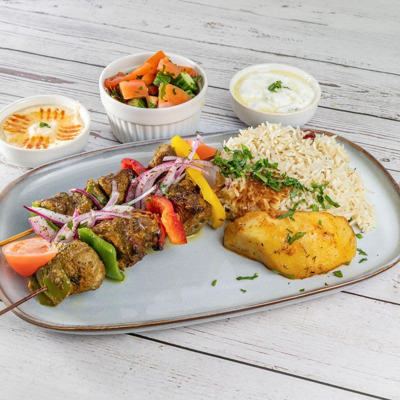 Lamb Skewer Platter