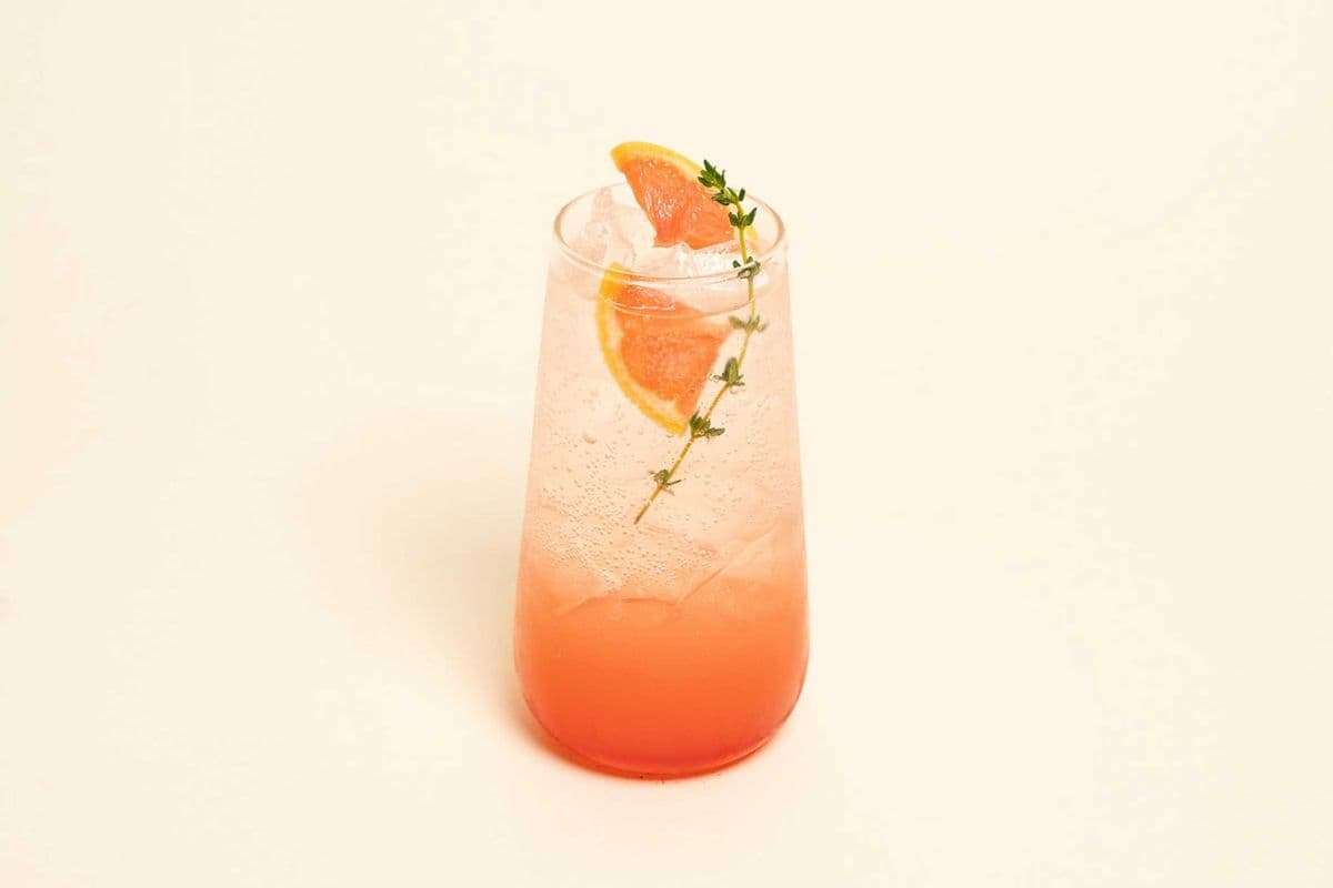Sparkling Pink Grape-fruit Ade
