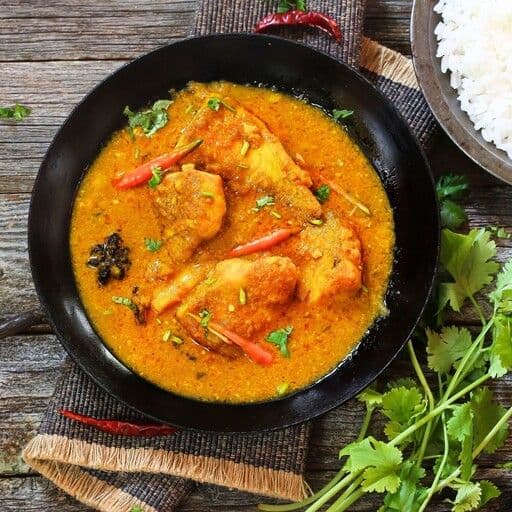 Lunch - Fish Curry (Thali/Combo)