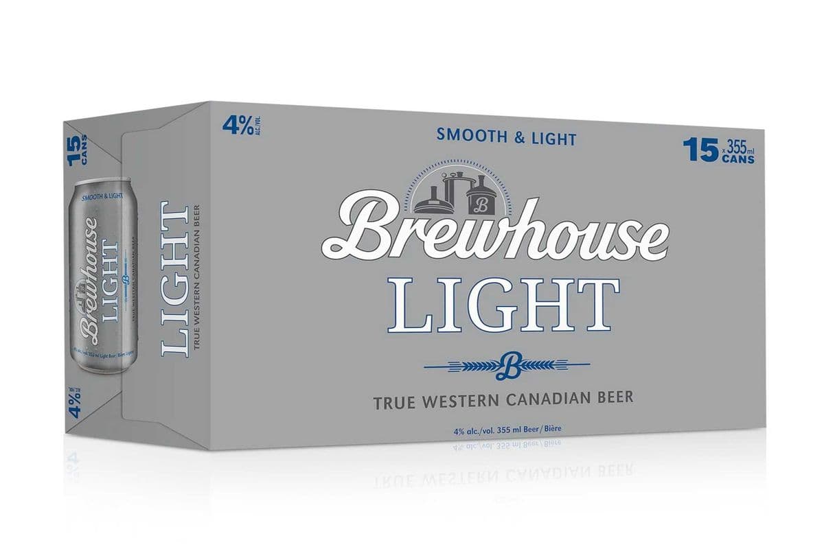 Brewhouse Light Beer 15 Cans (15 x 355ml)