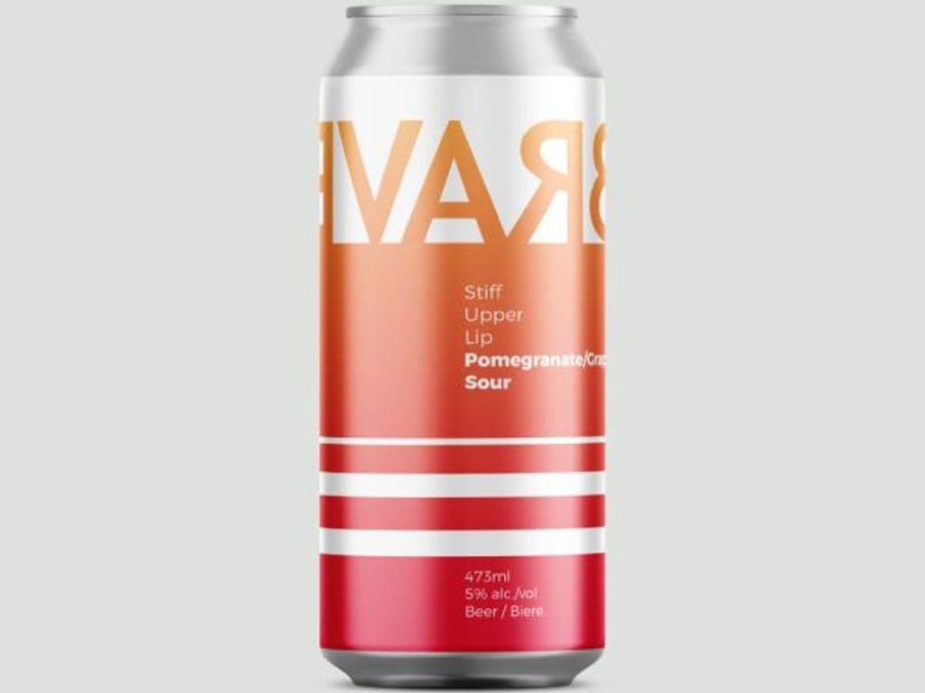 Brave Stiff Upper Lip Pomegranate Grapefruit Sour 437mL 5% ABV
