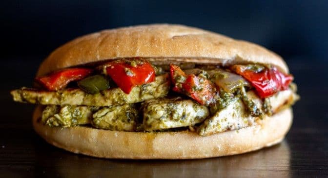 Basil Chicken Panino