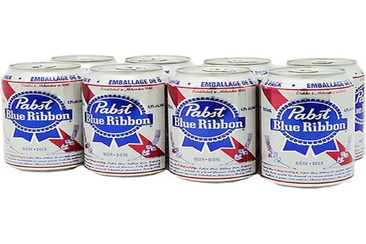 Pabst Blue Ribbon Beer 8 Cans (8 x 355ml)