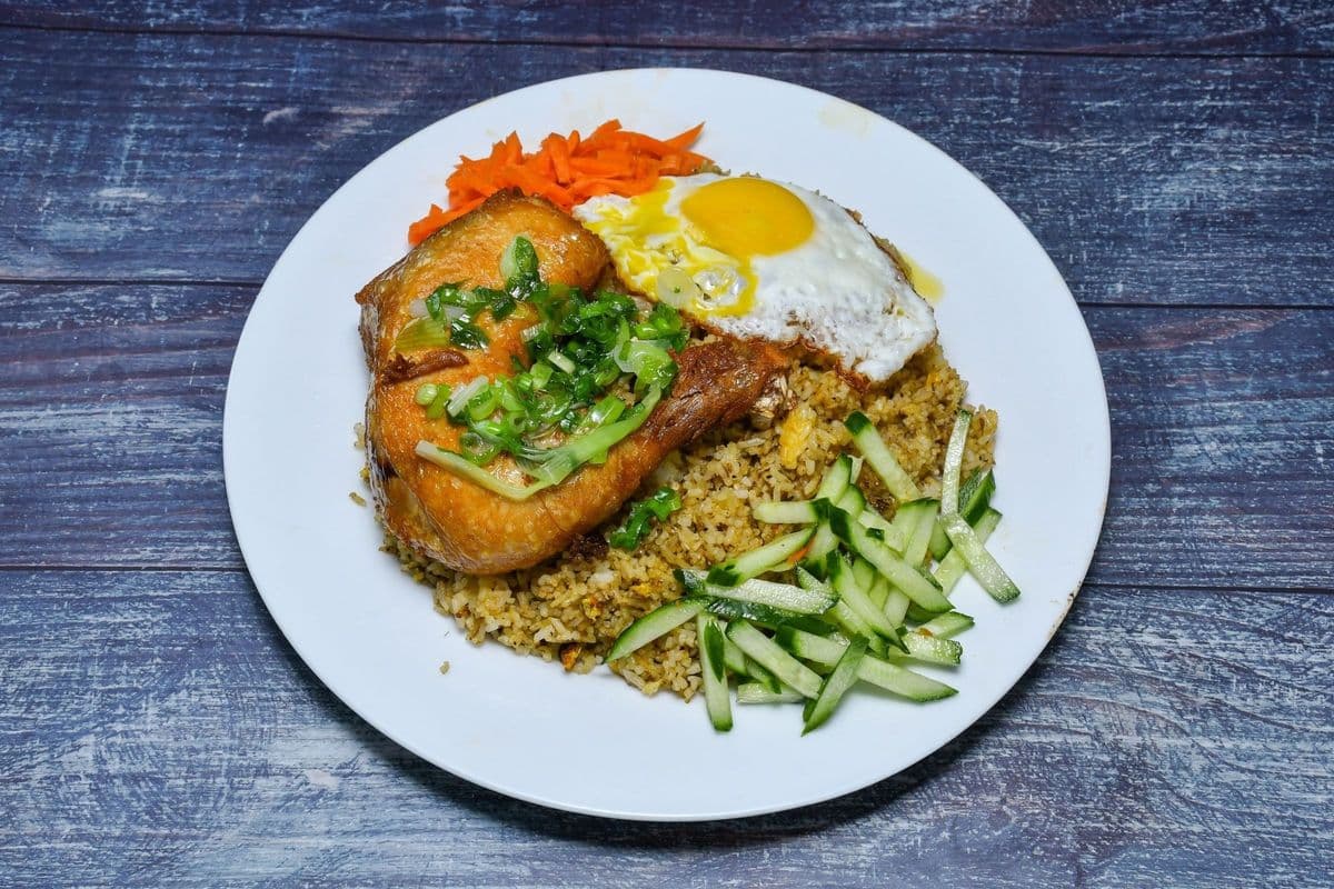 48B. Chicken Thigh on Fried Rice
