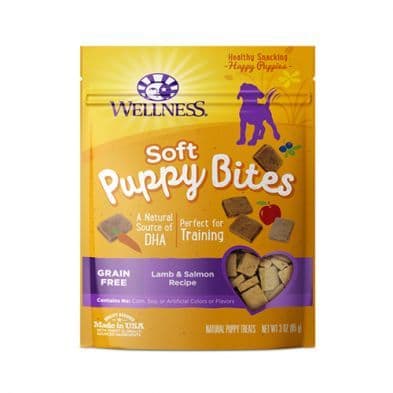 Wellness Puppy Bites Soft Lamb & Salmon Recipe Dog Treat 3.5 oz