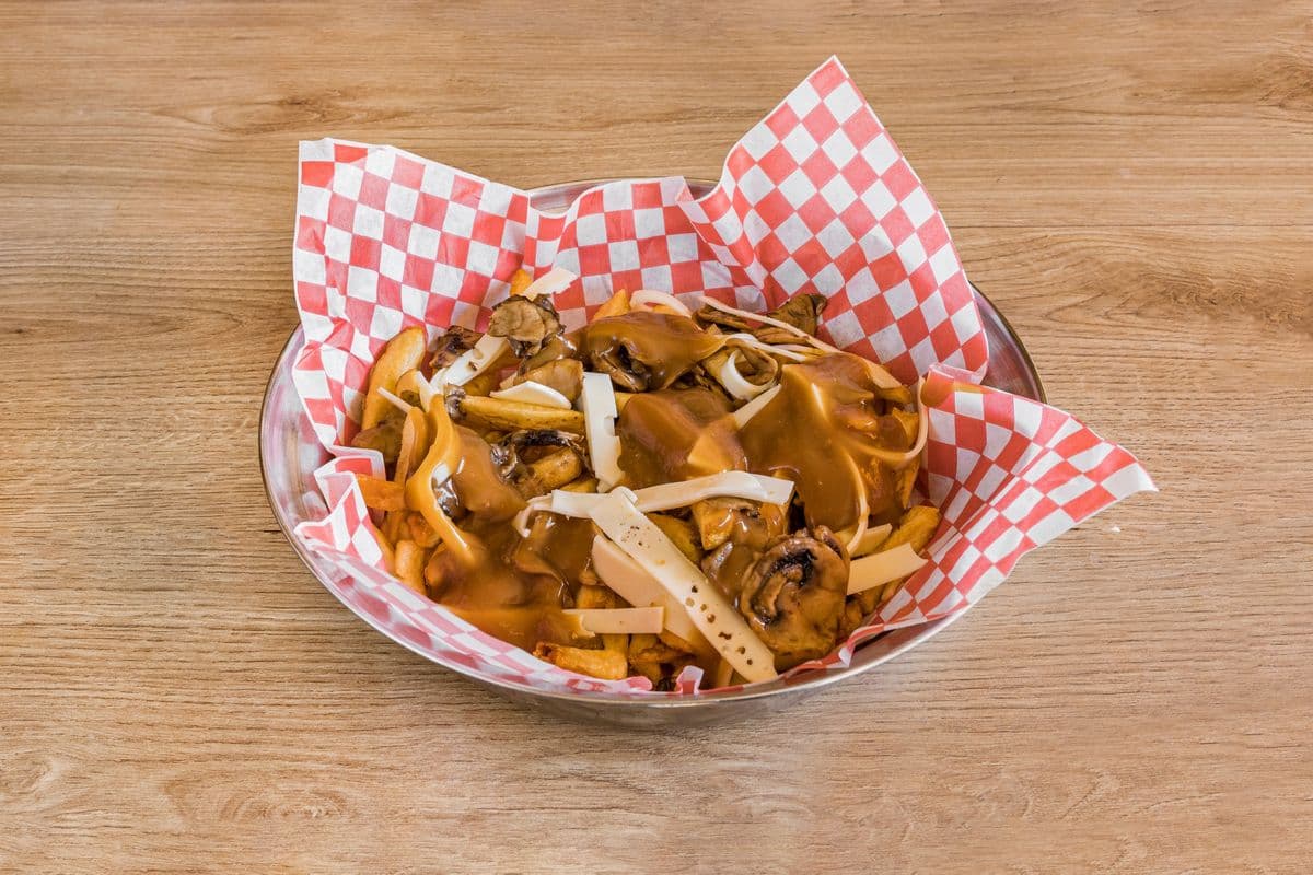 Mushroom Swiss Poutine