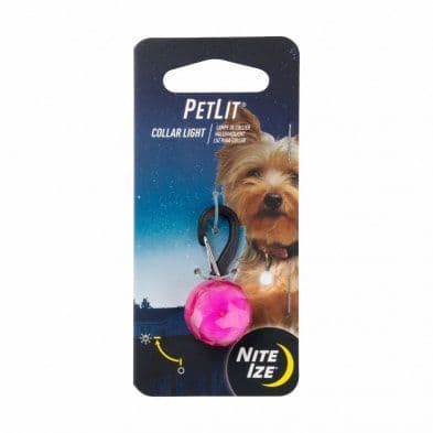 Nite Ize Petlit Collar Light Pink Jewel