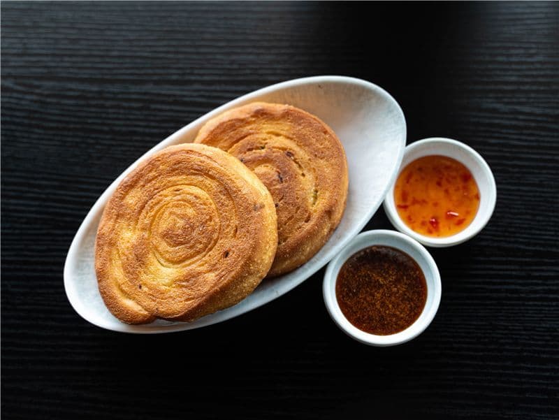 K05 Leavened Dough Scallion Pancake K05 特色發麵蔥油餅