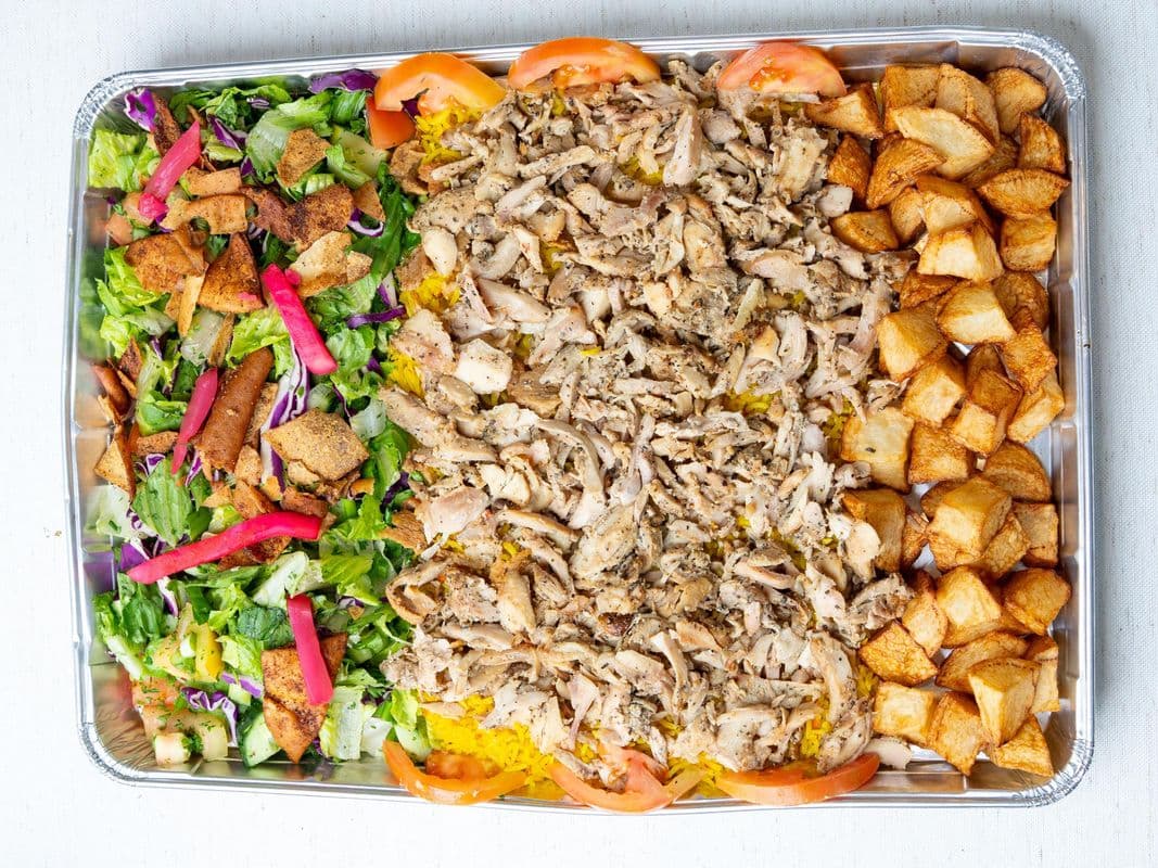 Family plate of 5 (Chicken & Beef shawarma)