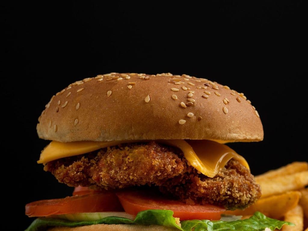 Soya Tikki Burger Combo