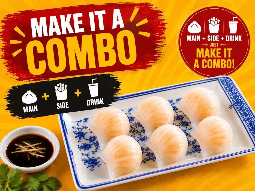 Crystal Shrimp Dumplings Combo / 虾饺套餐