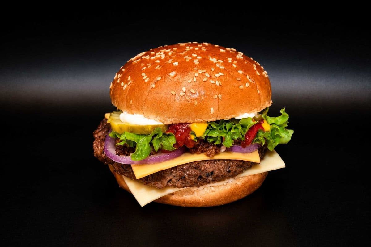 Steak Bacon, Swiss and Cheddar Burger Combo