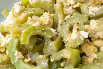 54. Stir-Fried Bitter Melon with Egg