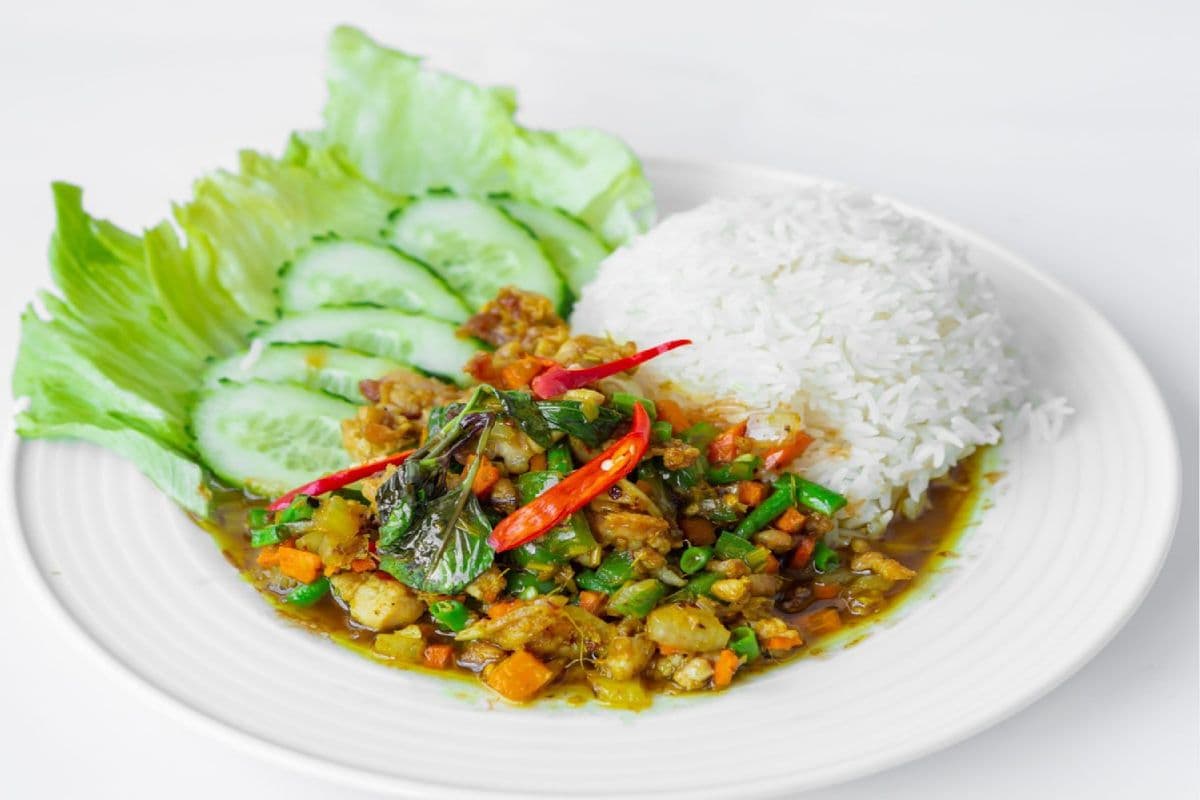 Riz aux Poulet avec Bao Kapao / Rice with Chicken Bao Kapao