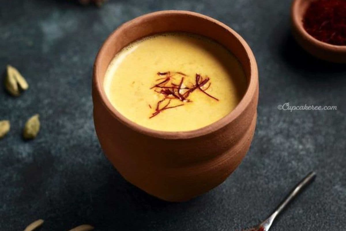 Kesar Badam Hot Milk