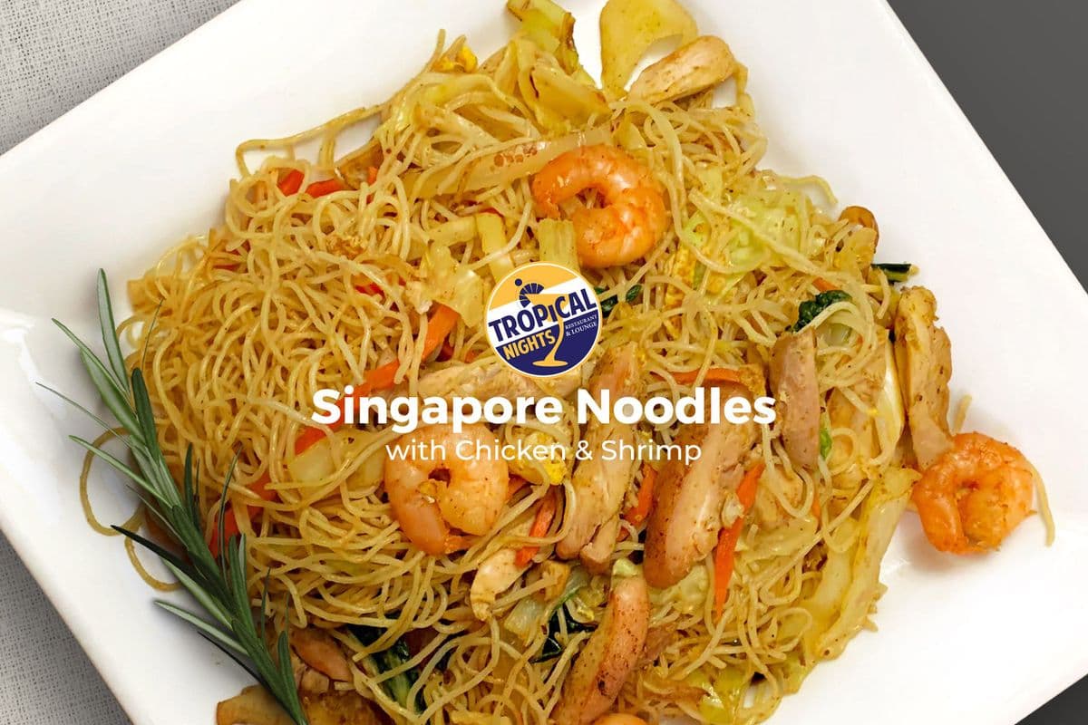 Singapore Noodles (Chicken and Shrimp)