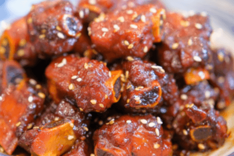 57. Honey Garlic Bone-In Spareribs