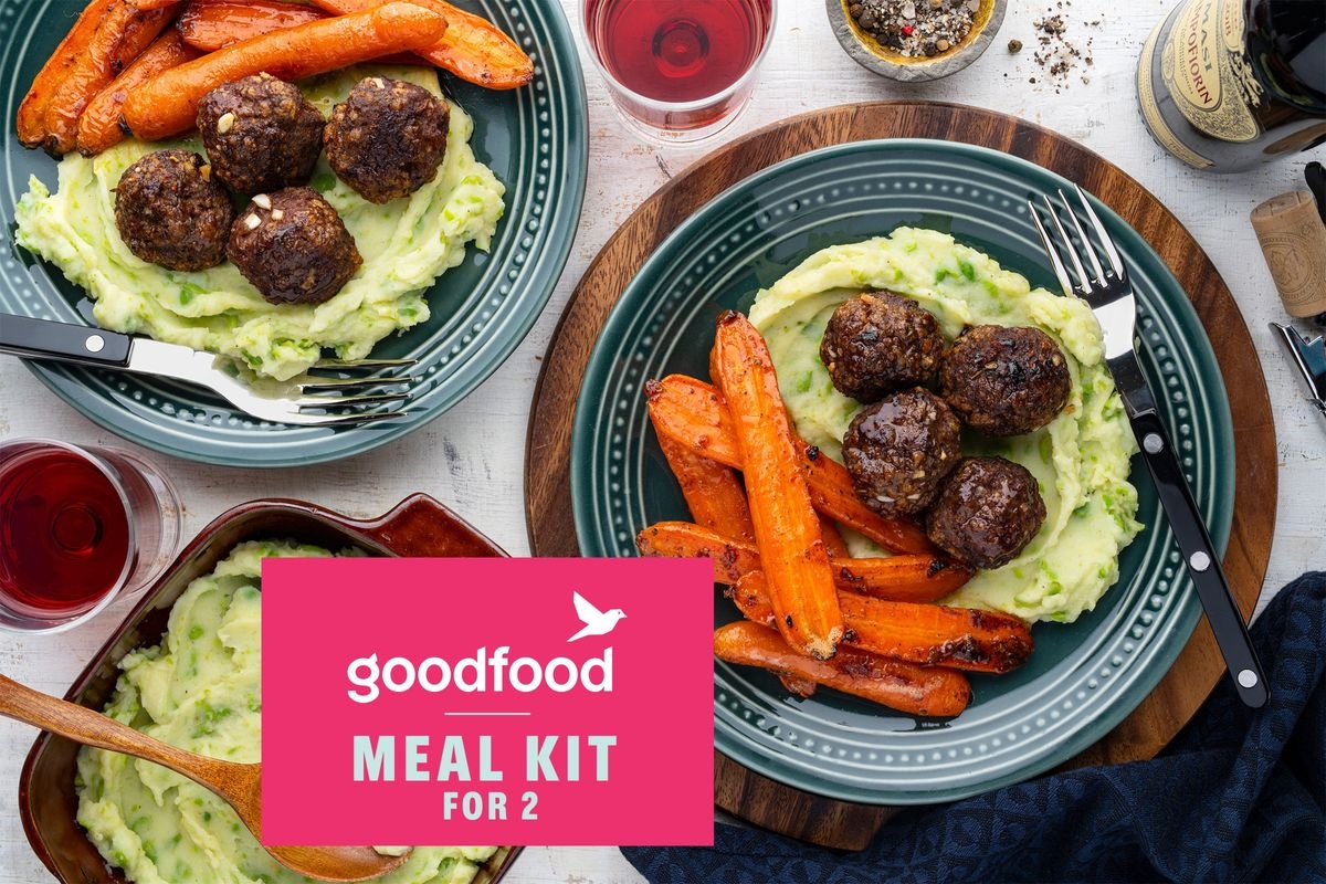 Meal kit: All-Canadian Roasted Beef Meatballs with Maple Brown Butter Carrots & Deluxe Potato Mash