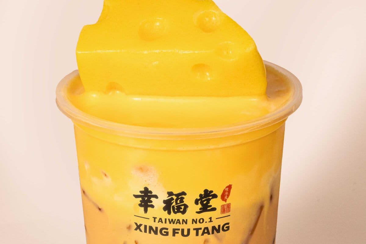 Cheesy Thai Milk Tea with Handmade Pudding (500ml)