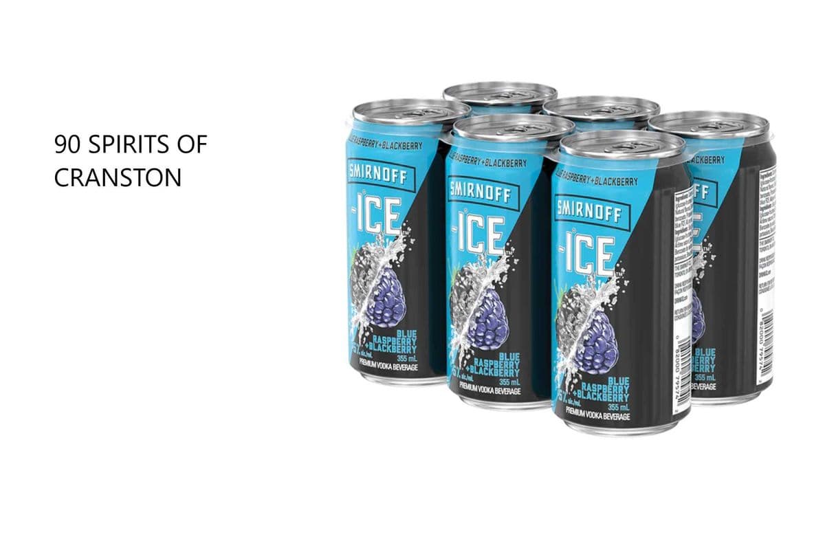 SMIRNOFF ICE BLACKBERRY & RASPBERRY 6 CANS (1 x 6x355ML)