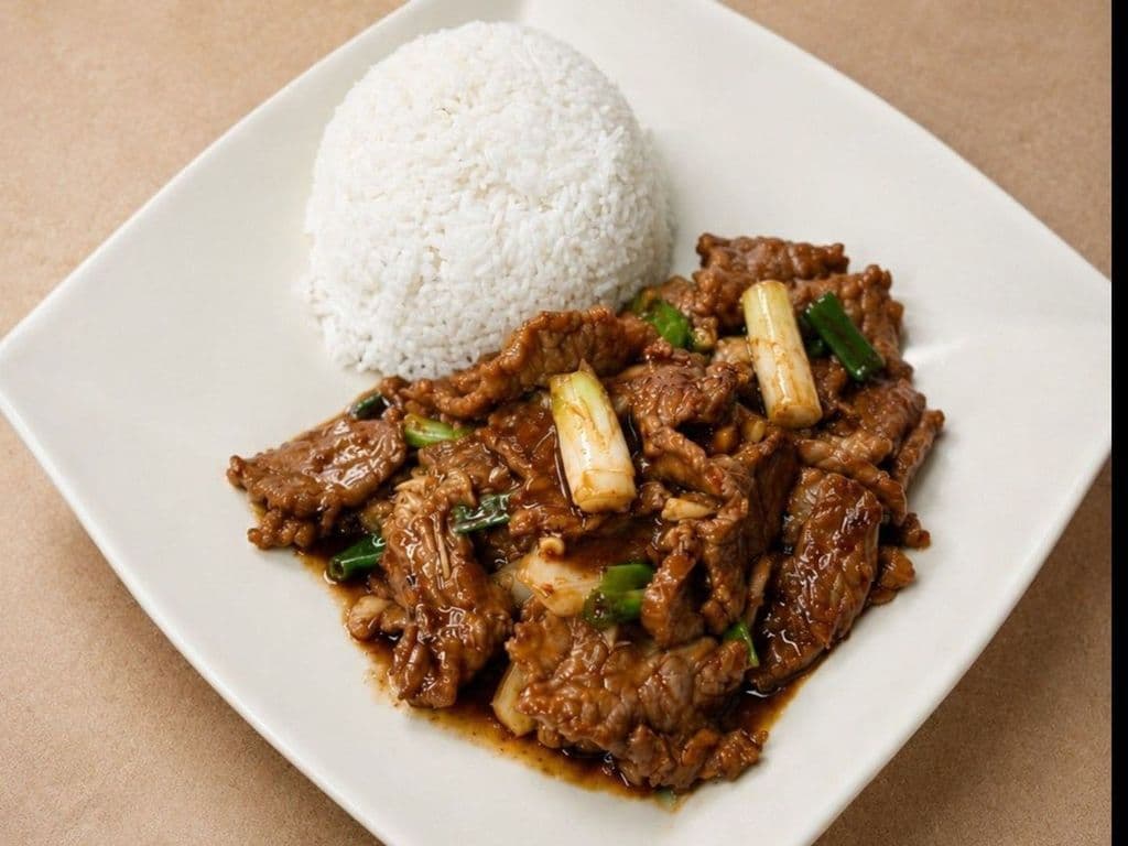 514. Lemongrass Beef Stir Fry on Rice