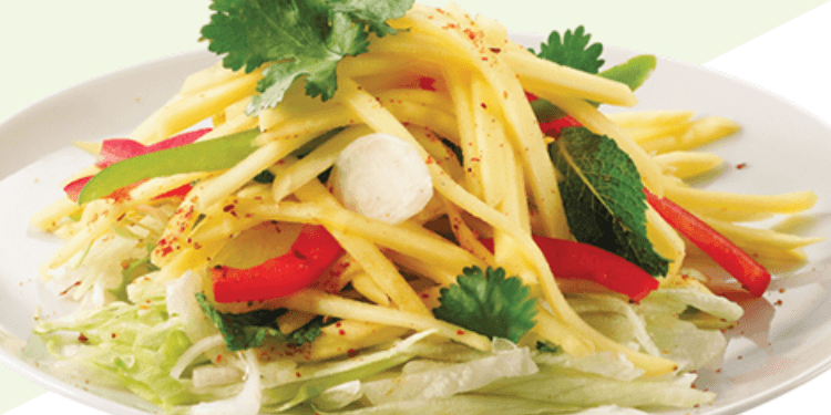 Mango Salad & Bottled Drink Combo