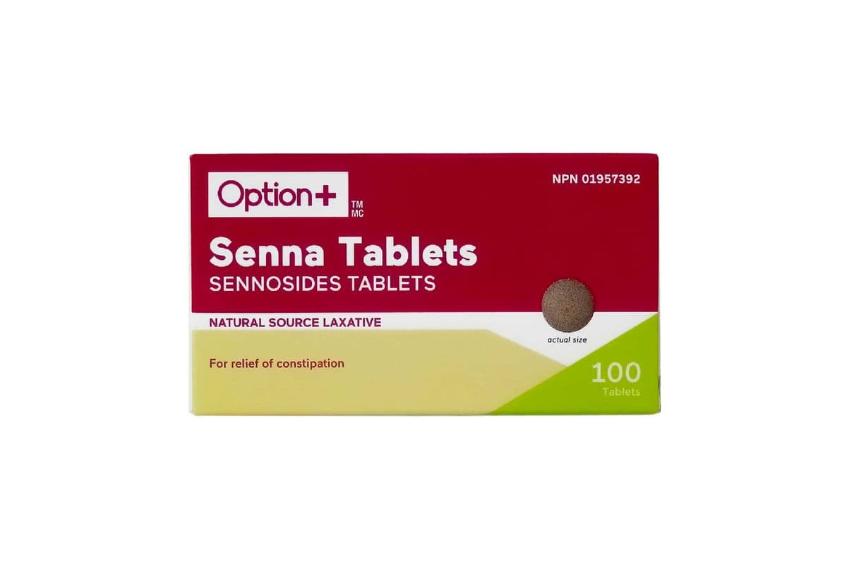 OPTION+ SENNA 8.6MG TABLET 100 PACK (100 TABLETS)
