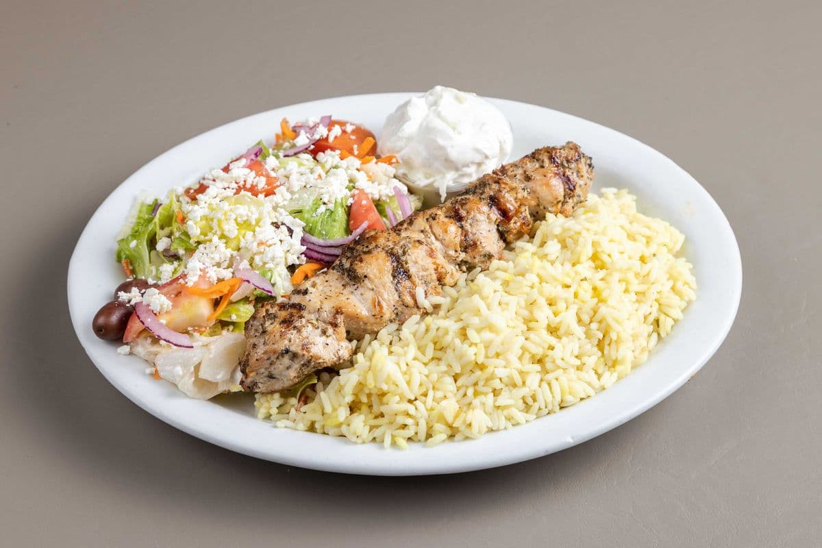 Pork Souvlaki Dinner for 4
