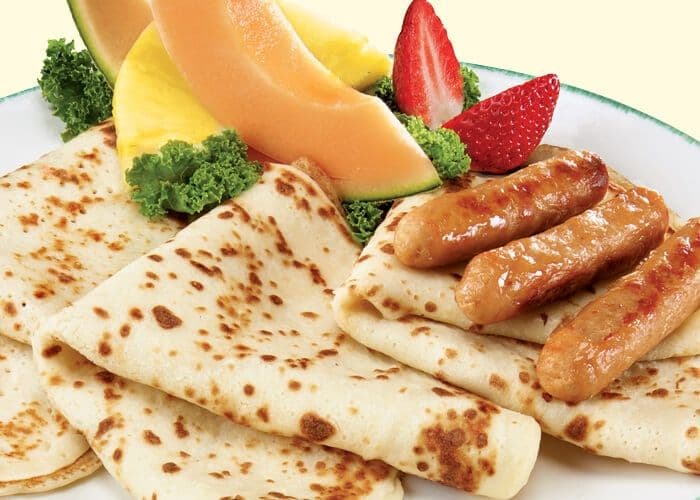 Crêpes with meat (1000 - 1240 Cals)