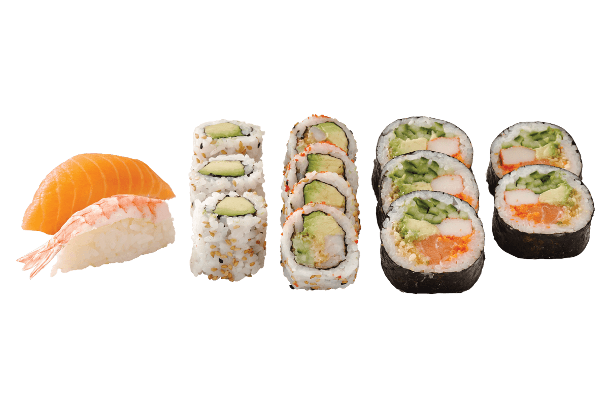 Combo M - Riz brun / Brown Rice (14 mcx / 14 pcs)