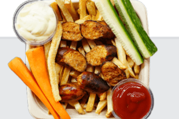 Fries and Sausage