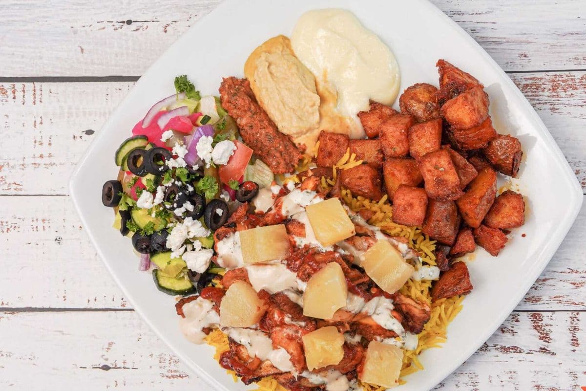 Chicken Pineapple Shawarma Platter
