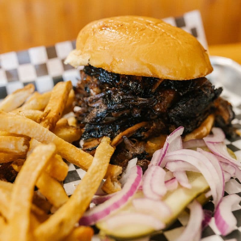 ½ Pound BBQ Pulled Pork Sandwich