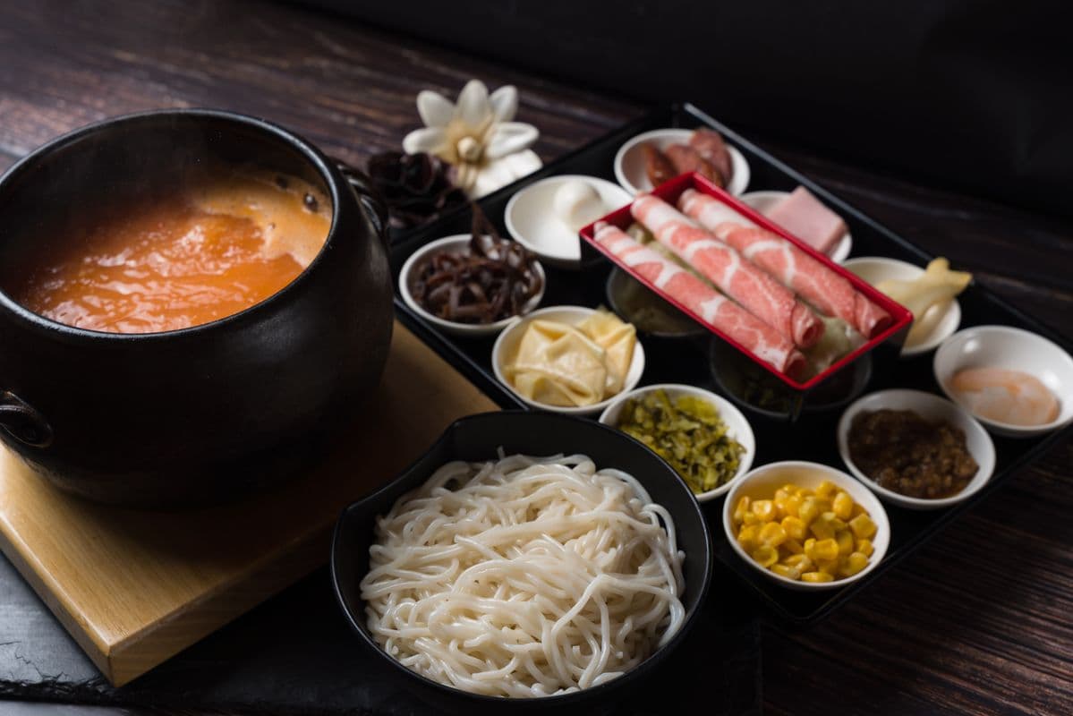 Spicy Rice Noodle Soup