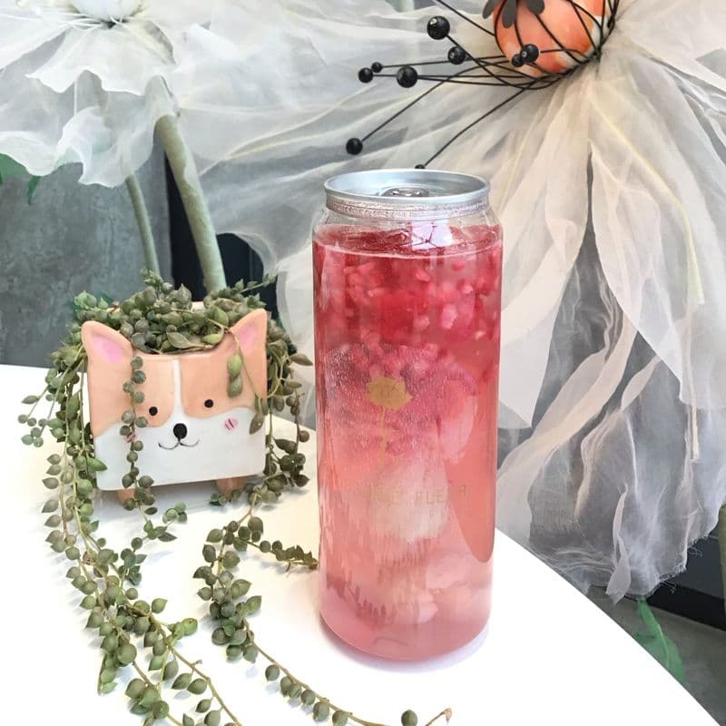 Raspberry Lychee Sparkling Soda (500 ml)