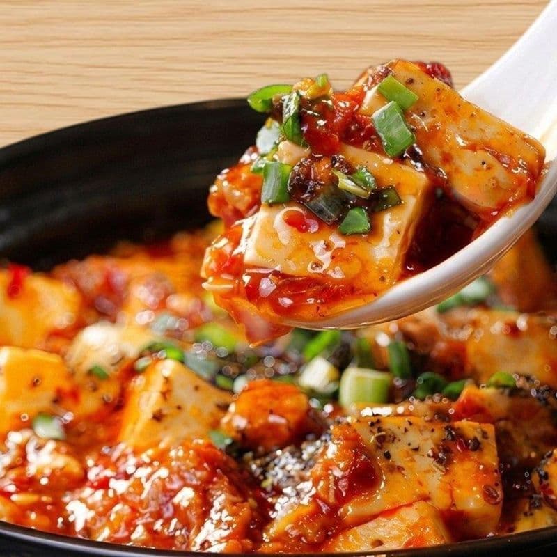 Spiced Mapo Tofu Veggie / Tofu Mapo Épicé végé (RIZ ET SALADES)