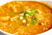 43. Shrimp, Crab Stick, Chicken, and Vegetable Soup with Noodles