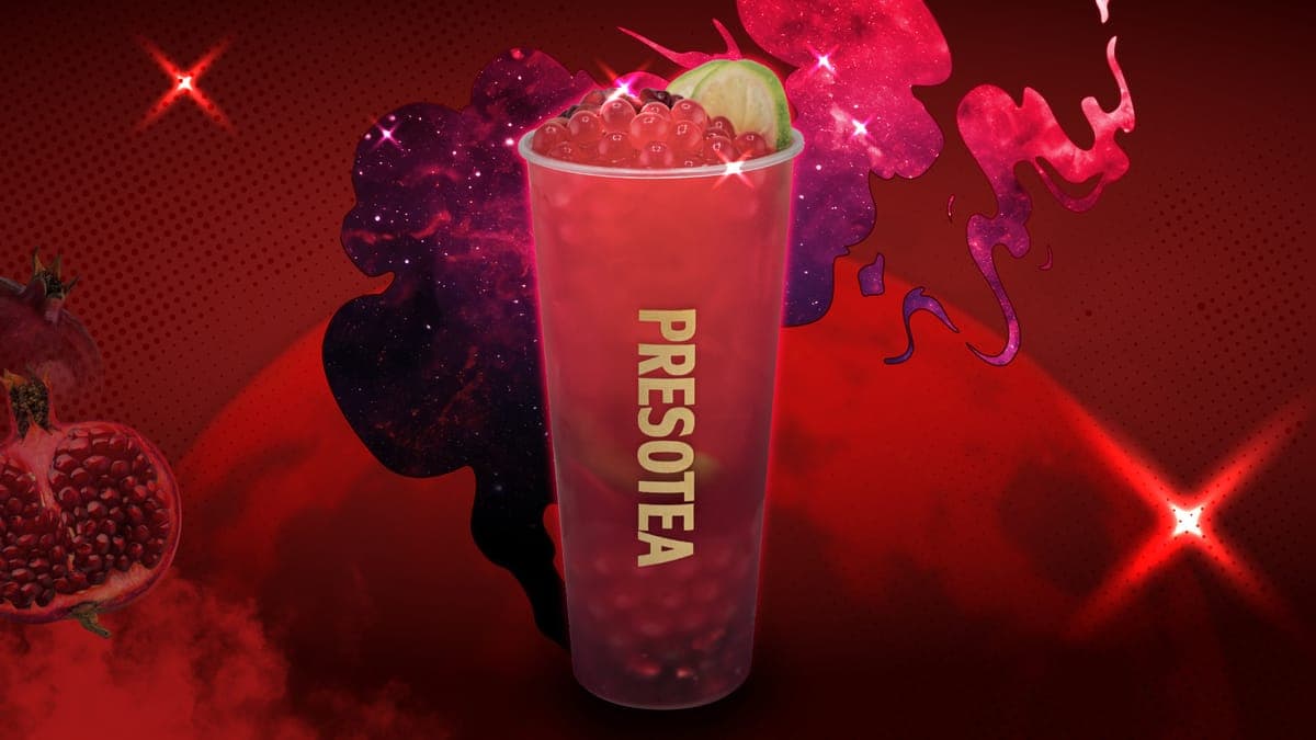 Scarlet Pomegranate Lime Crush / Limonade verte à la grenade rouge