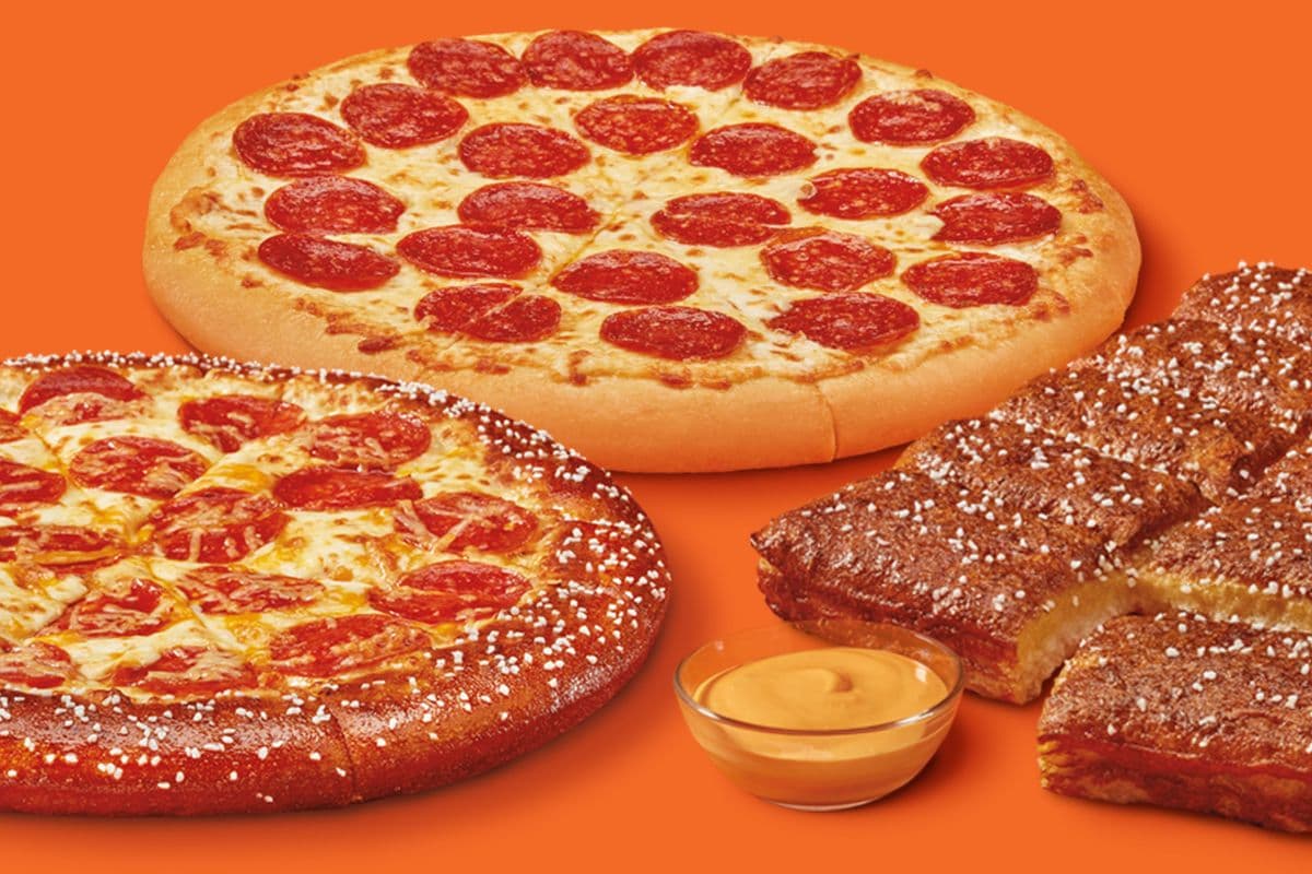 Pretzel Crust Pizza, Pretzel Pull-A-Part Bread, and Classic Pepperoni Pizza Bundle