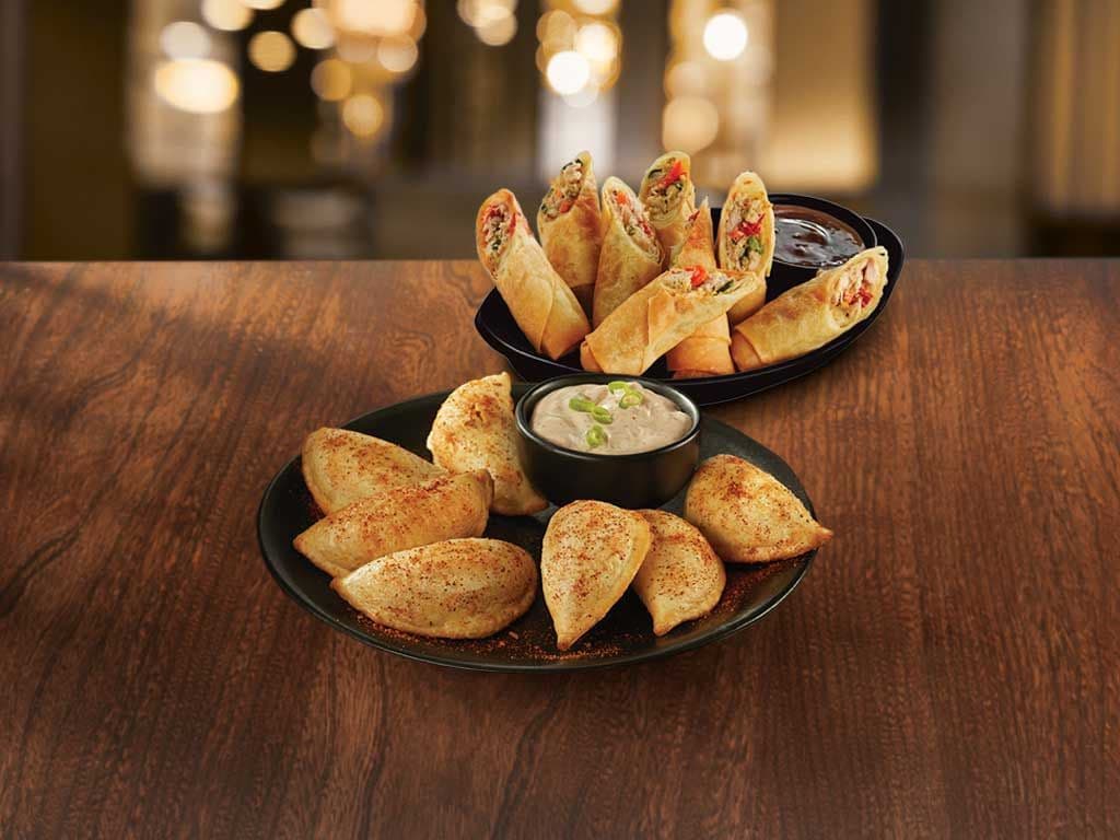 2 for $10 Spring Rolls or Perogies