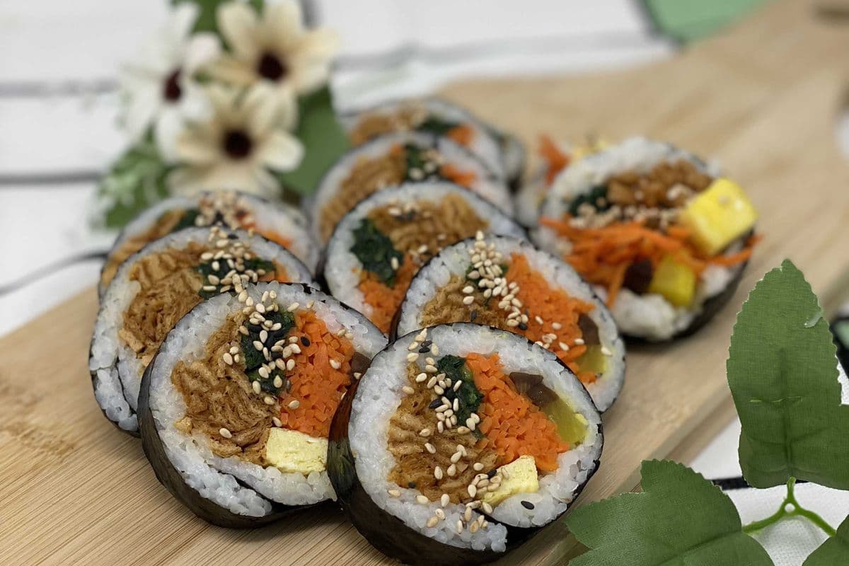 Vegetable Kimbap (1 Roll(12 Pcs))