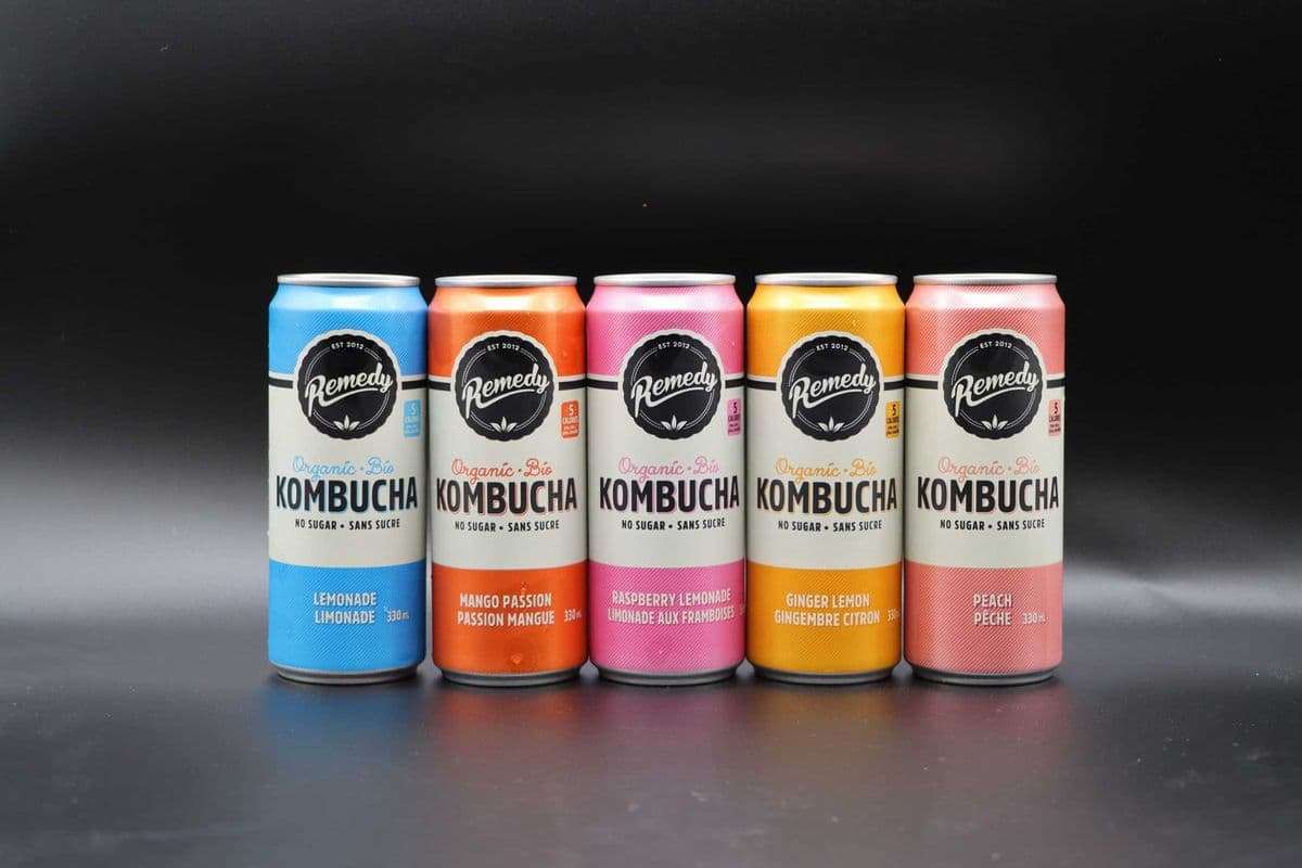 Organic Kombucha - Ginger Lemon - (330ml)