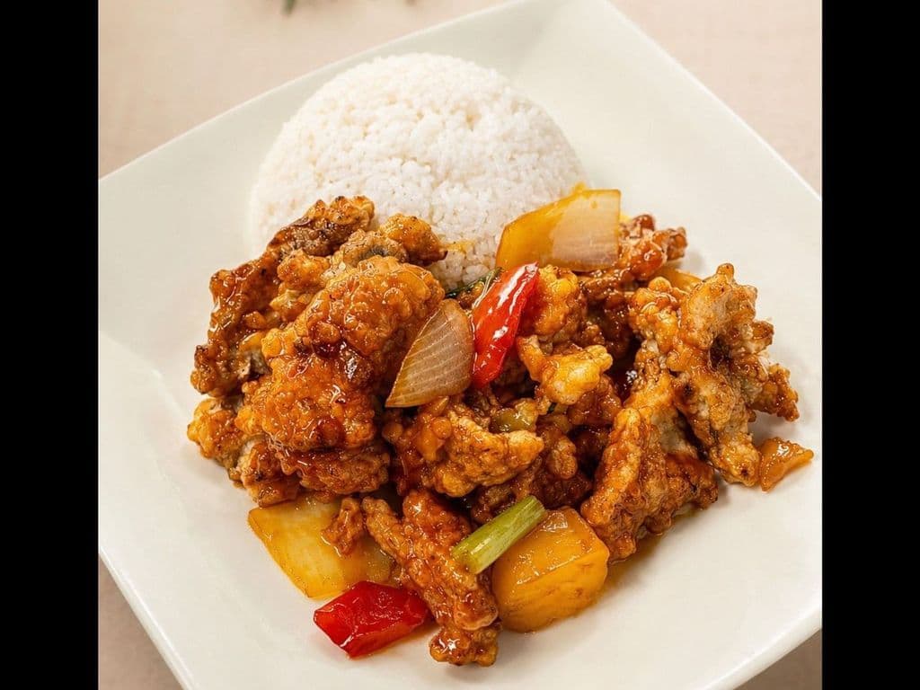 520. Sweet and Sour Beef on Rice