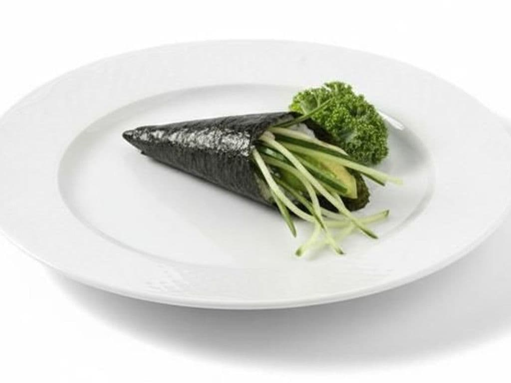 Avocado and Cucumber Hand Roll