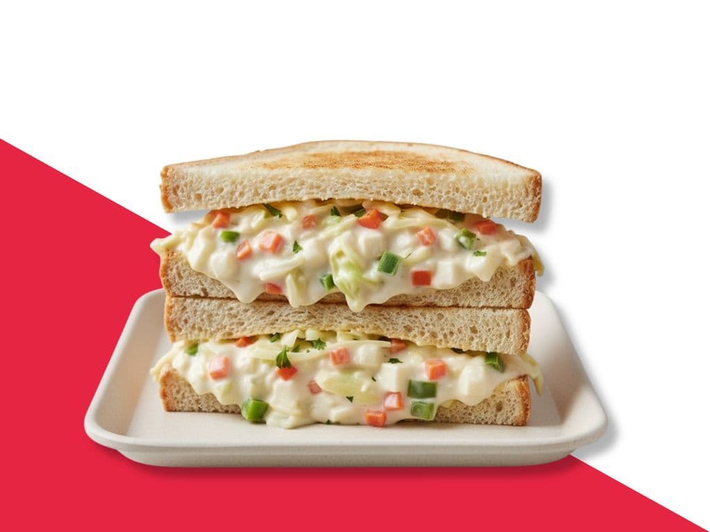 Creamy Veg Sandwich (4 Pcs)