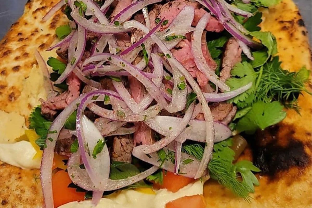 Charcoal Beef Pita